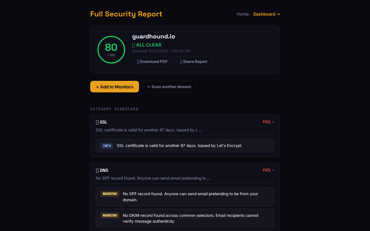 Security Report