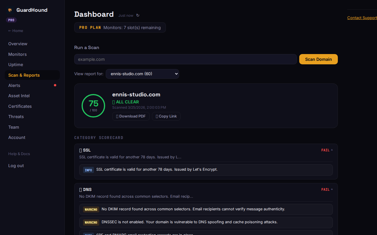 Scan & Reports